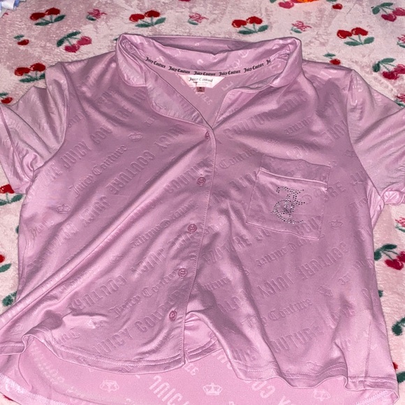 Juicy Couture Other - Juicy Couture Light Pink Logo Shirt